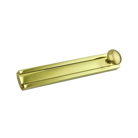 Ives Commercial Solid Brass 4in Modern Surface Bolt Bright Brass Finish 40B34
